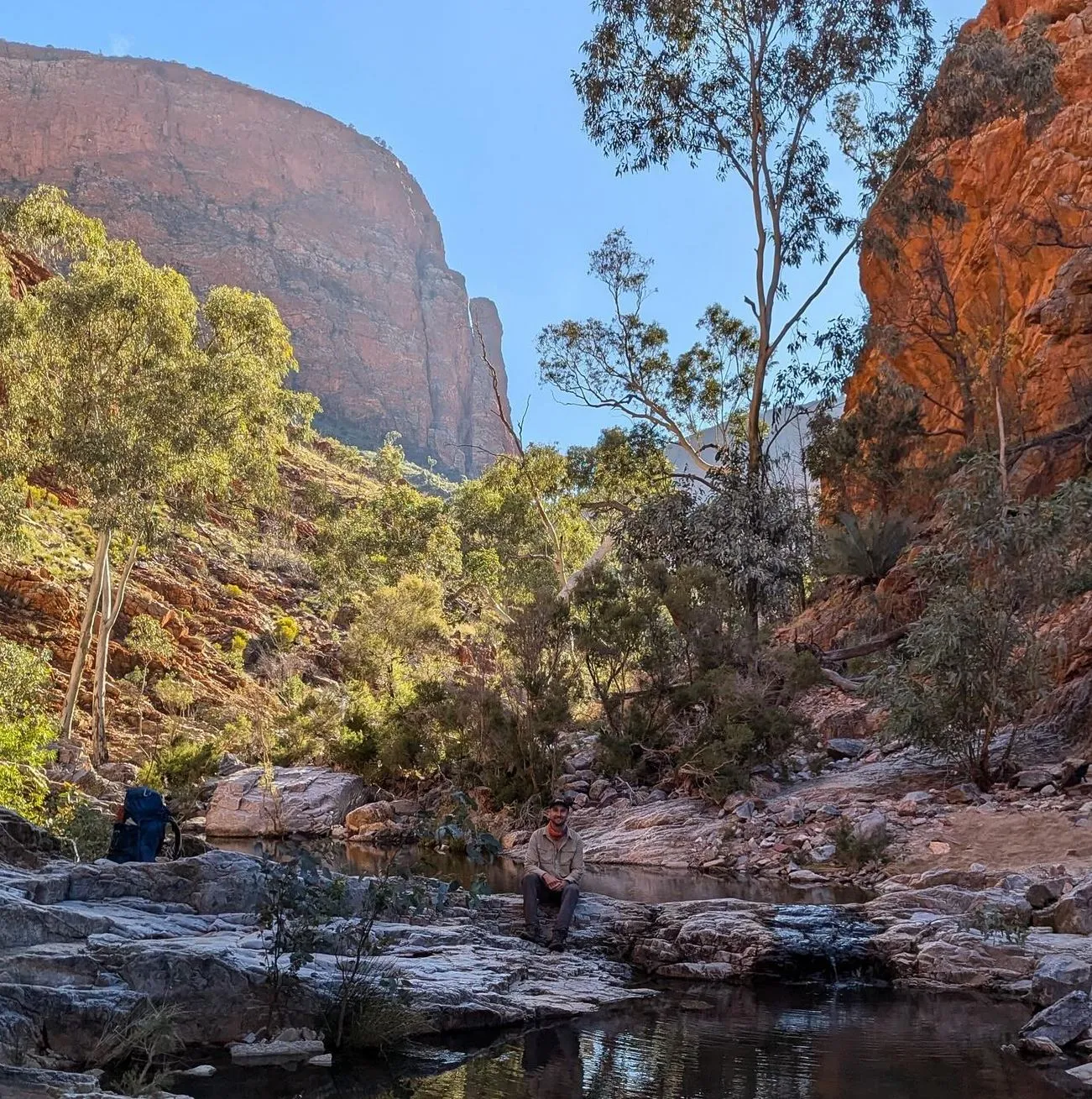 Jeans Retain Moisture, Larapinta Trail